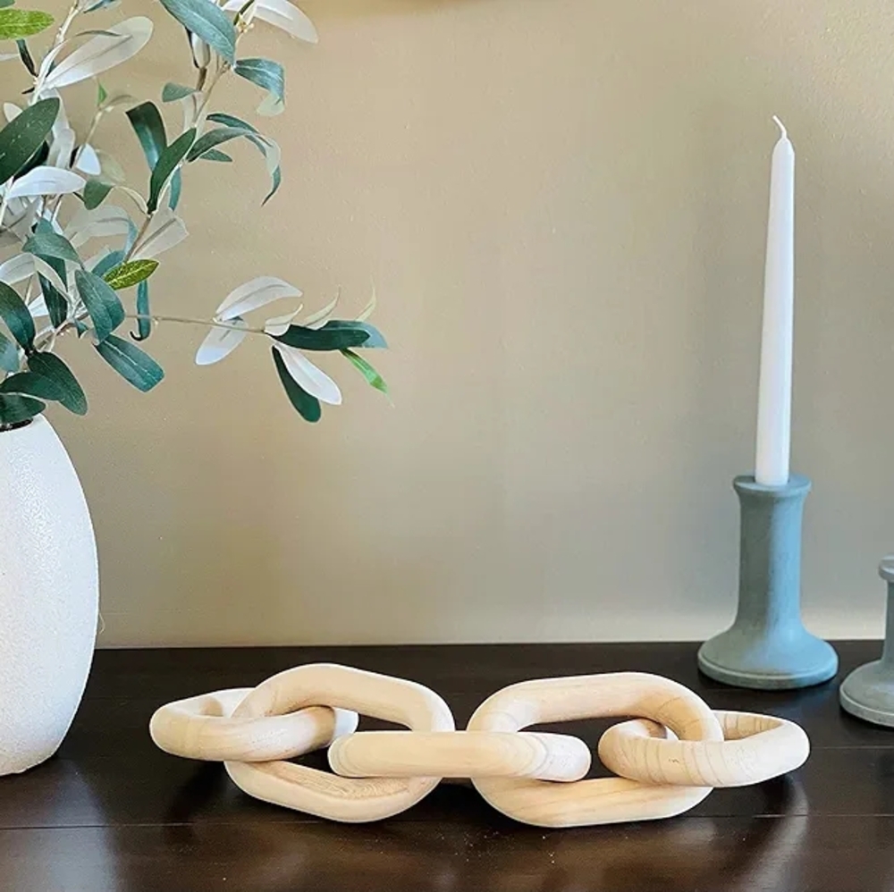 Wood Chain Link Home Decor - Picture 6 of 9